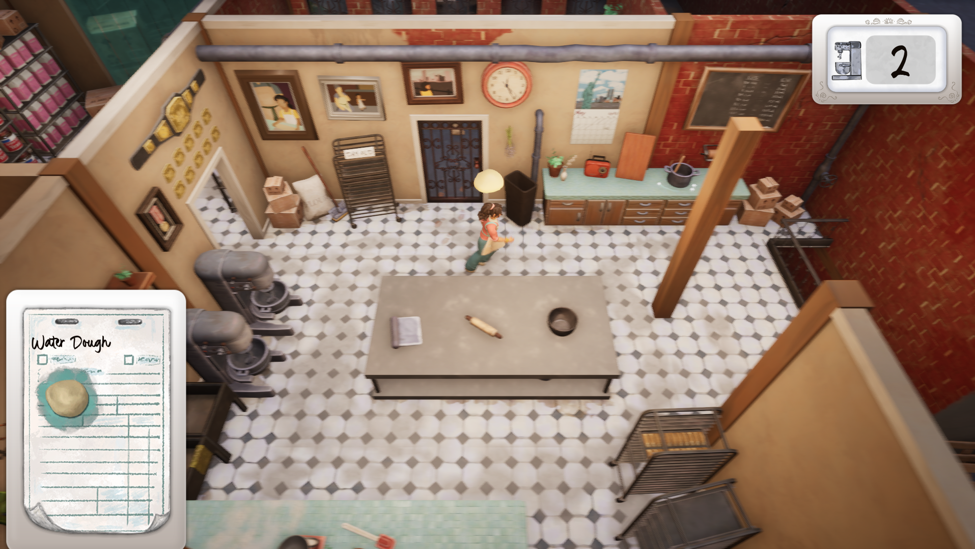 Running around the bakery